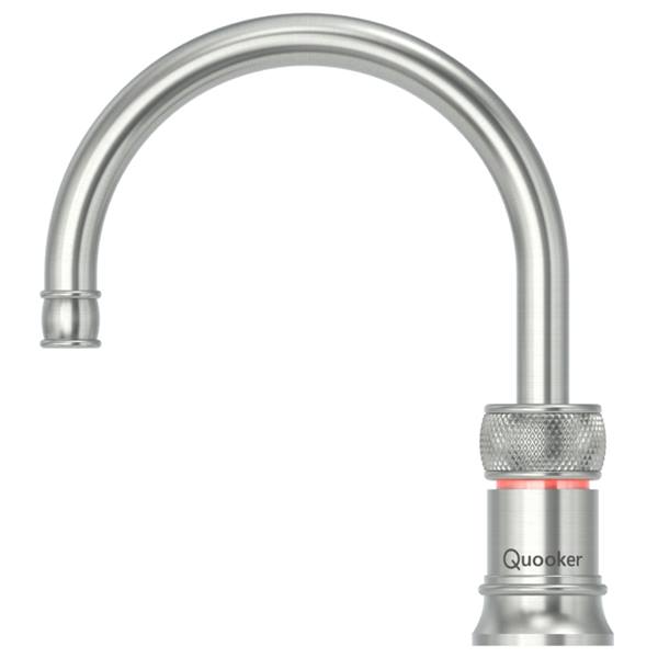 Quooker Classic Nordic Round i Rustfri stål, Inkl. PRO3 VAQ B beholder